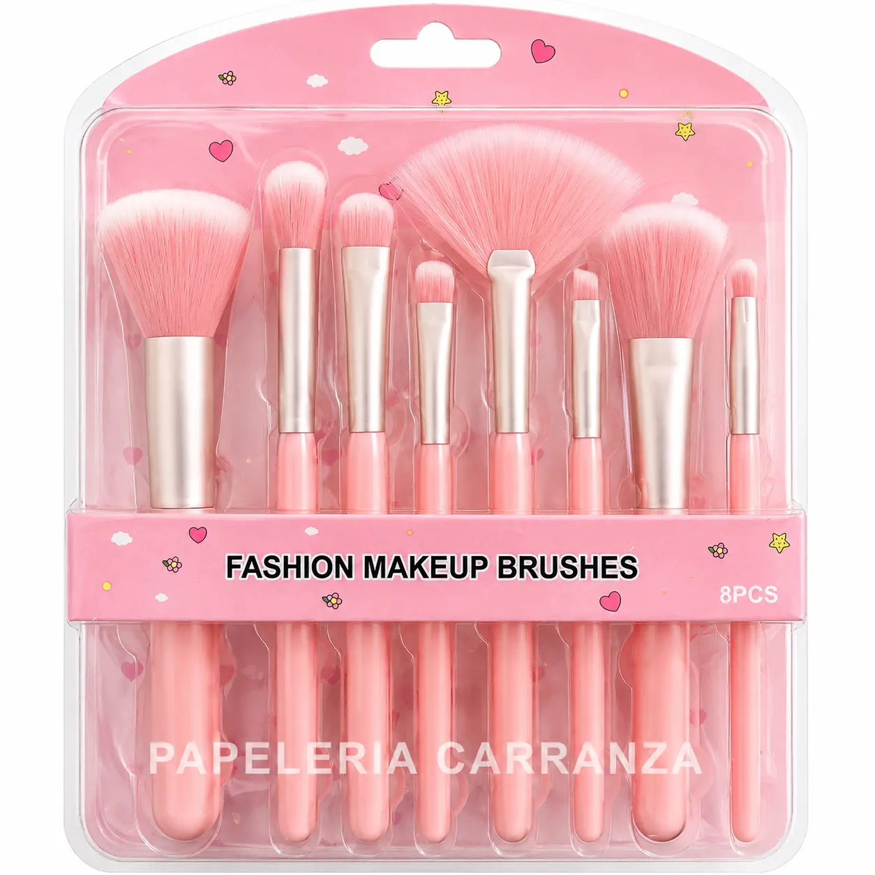 SET DE BROCHAS * Fashion Make up Brushes x8 unidades *  MAQUILLAJE