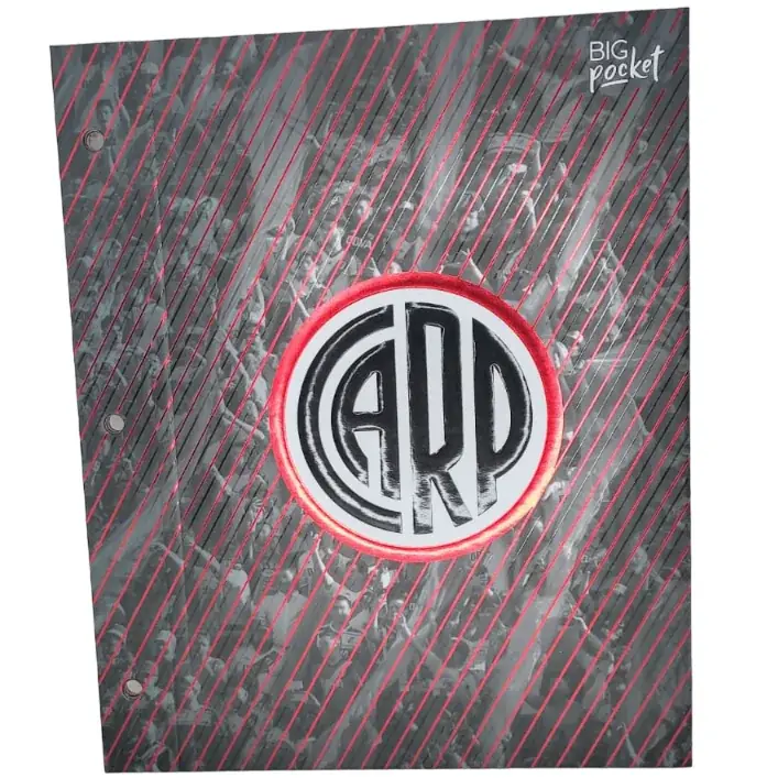 Tapa de Carpeta Escolar N3 " CARP " PPR (RIVER PLATE)