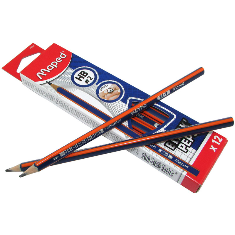 Lapiz Negro Maped Grafito // CAJA X 12 //