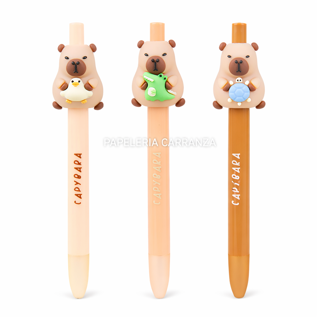 Lapiceras - Capybara -  Retractil (Tinta Azul)