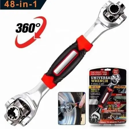 Llave 48 En 1 Giratoria 360 Grados Universal 8 A 19 Tubos