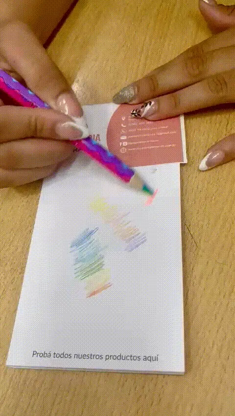 LAPIZ JUMBO BRW * ARCOIRIS FLÚO * RAINBOW (GRUESO)