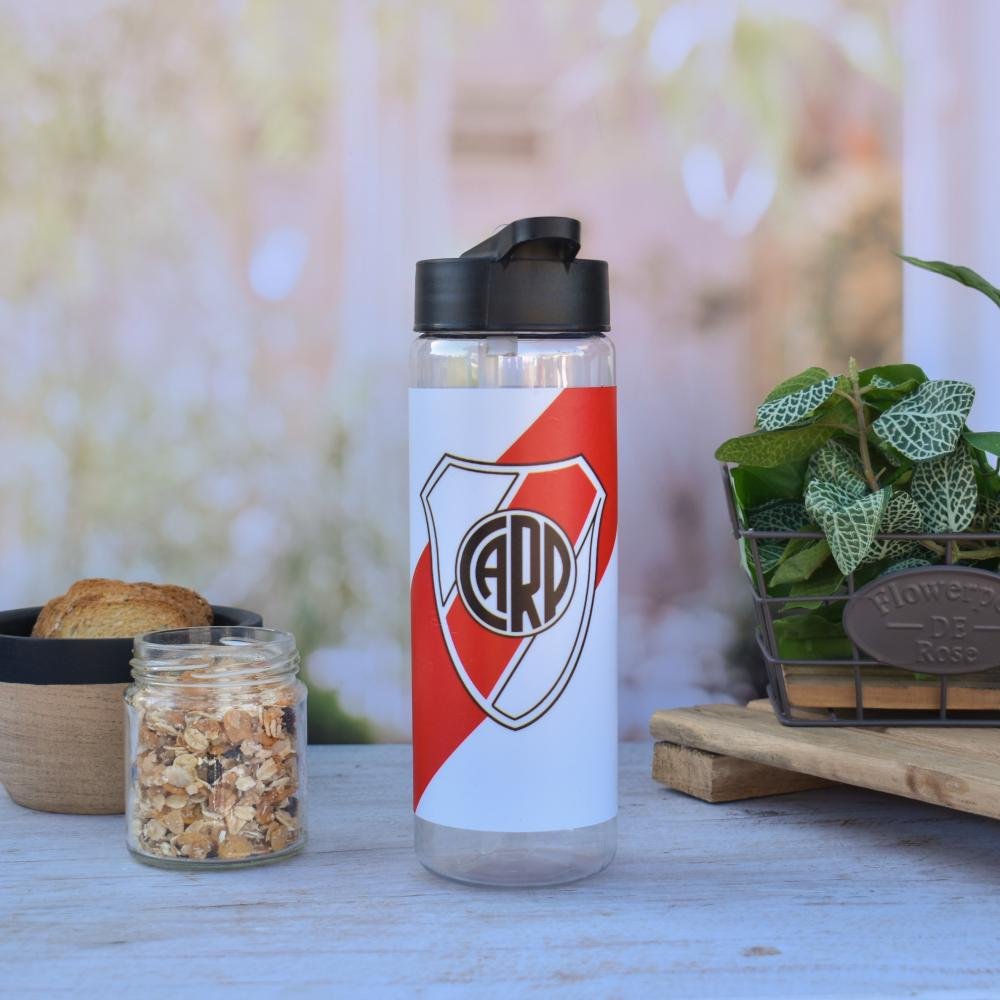 BOTELLA DEPORTIVA * RIVER PLATE * CON PICO