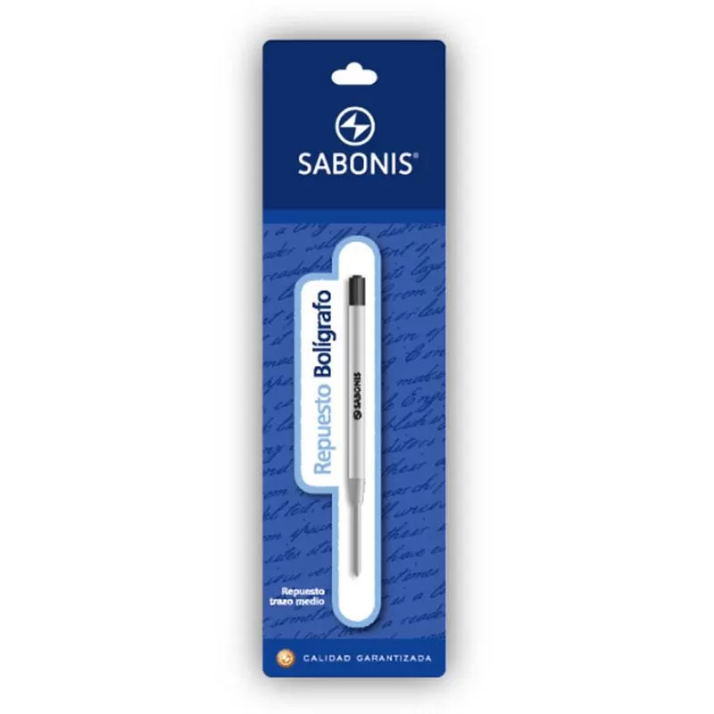 Repuesto de Lapiceras Sabonis *Azul Tipo Parker* (Para Boligrafo Retractil)