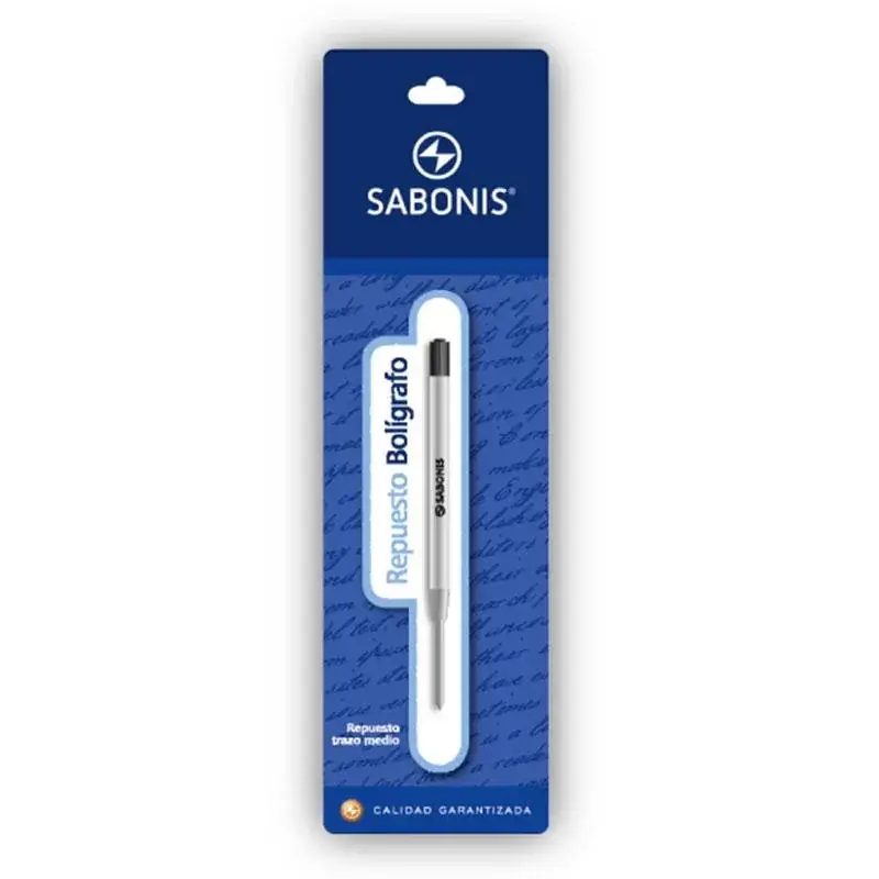 Repuesto de Lapiceras Sabonis *Azul Tipo Parker* (Para Boligrafo Retractil)