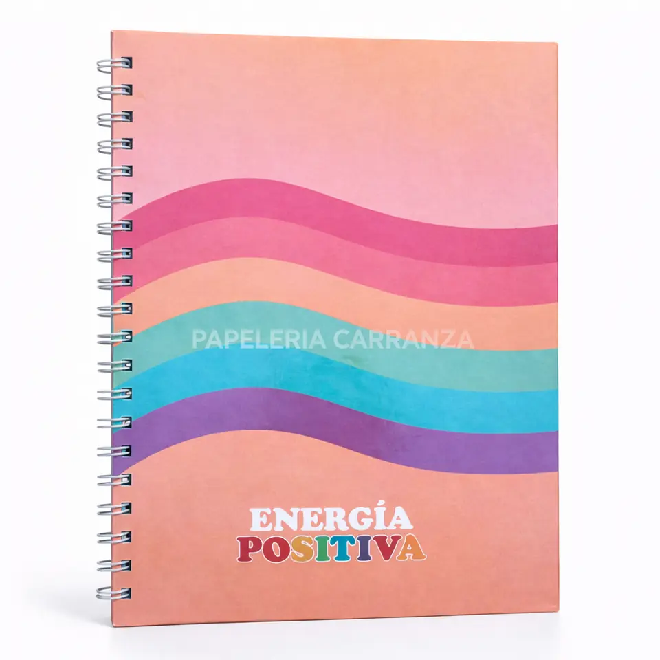 CUADERNOS UNIVERSITARIO C/ ESPIRAL 28 X 20 ” ENERGIA POSITIVA ” A4 RAYADO