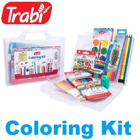 Valija Trabi  "Coloring Kit" (Kit completo para Colorear)