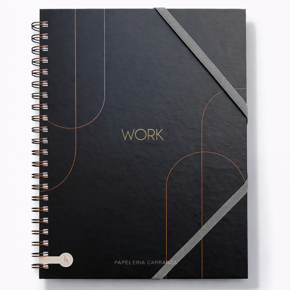 CUADERNOS UNIVERSITARIO C/ ESPIRAL 28 X 20 RAYADO ” WORK ” A4 RY DESIGN