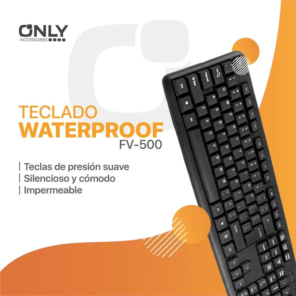 Teclado Only *Tradicional* Negro USB MOD 1189