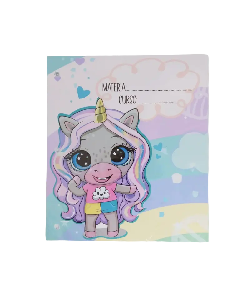 Separadores de Materias "Unicornios Pastel" Tamaño Escolar (Fantasia)