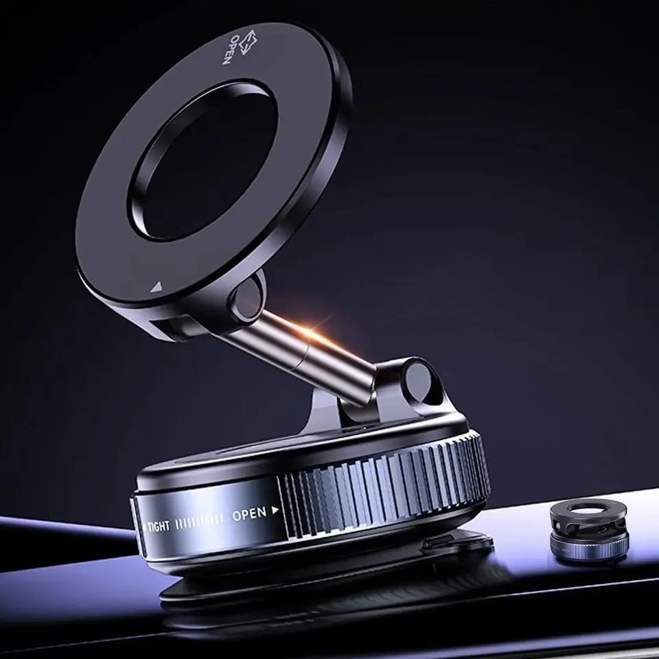 SOPORTES PARA CELULAR " MAGNETICO GIRATORIO 360° " IMANTADO C/ ADHESIVO VEHICULOS