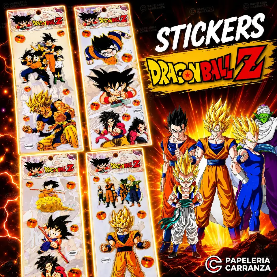Plancha de Stickers * DRAGON BALL *