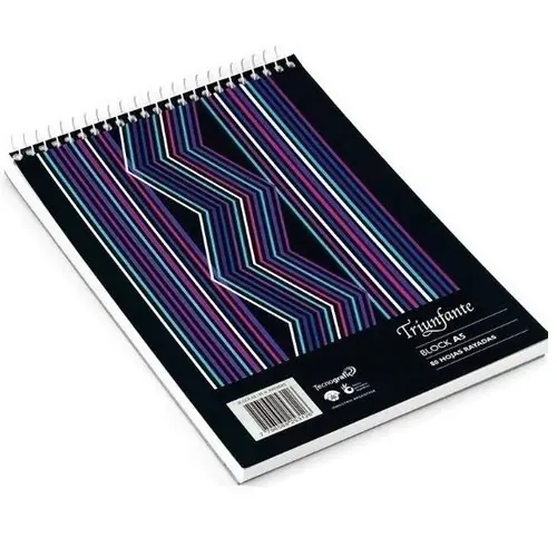 Libreta c/ espiral Triunfante / Alfa Tamaño A5 (Tamaño Mediano) 80 hojas