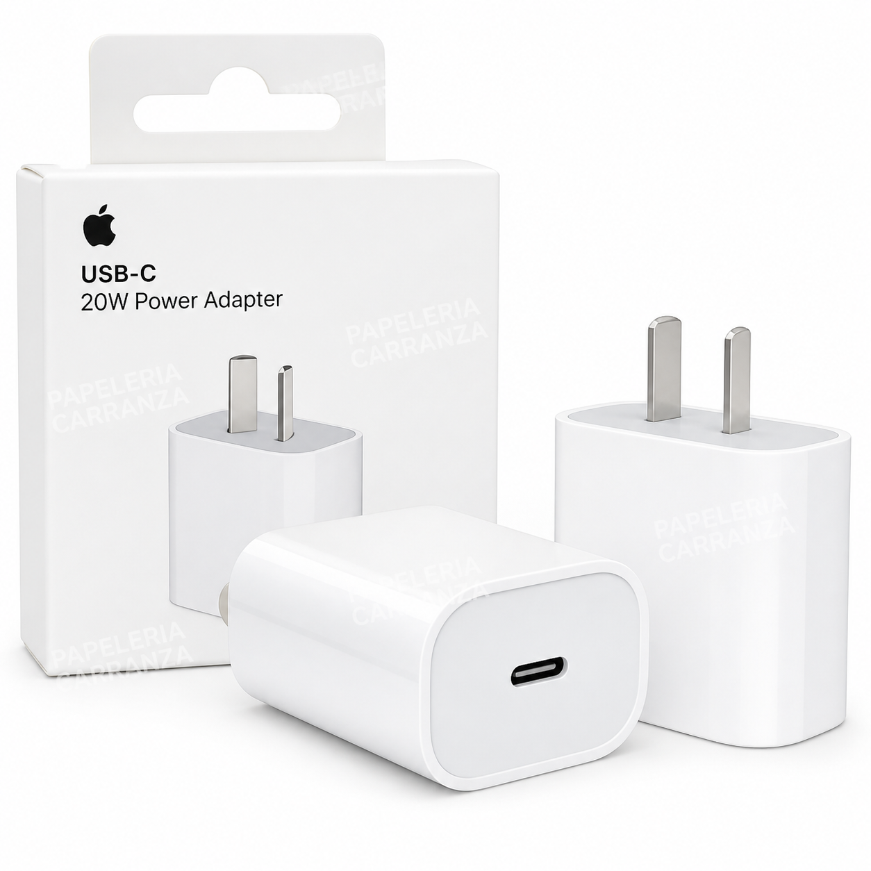 CABEZAL PARA IPHONE 20W (SIN CABLE) CARGADOR - Carga RAPIDA - ENCHUFE PREMIUM  Entrada Tipo C