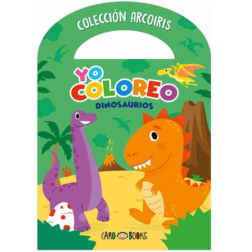 LIBRITOS PARA COLOREAR * YO COLOREO DINOSAURIOS *  C/ MANIJITA 14X20 -COLECCION ARCOIRIS-  ARTEMISA
