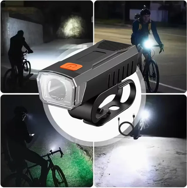 Luces para Bicicleta Led c/ Soportes - Delantera - D01 RECARGABLE