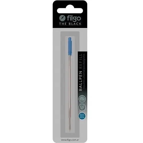 Repuesto de Lapiceras Filgo *Azul Tipo Parker* (Para algunos modelos de Giro) - Largo -