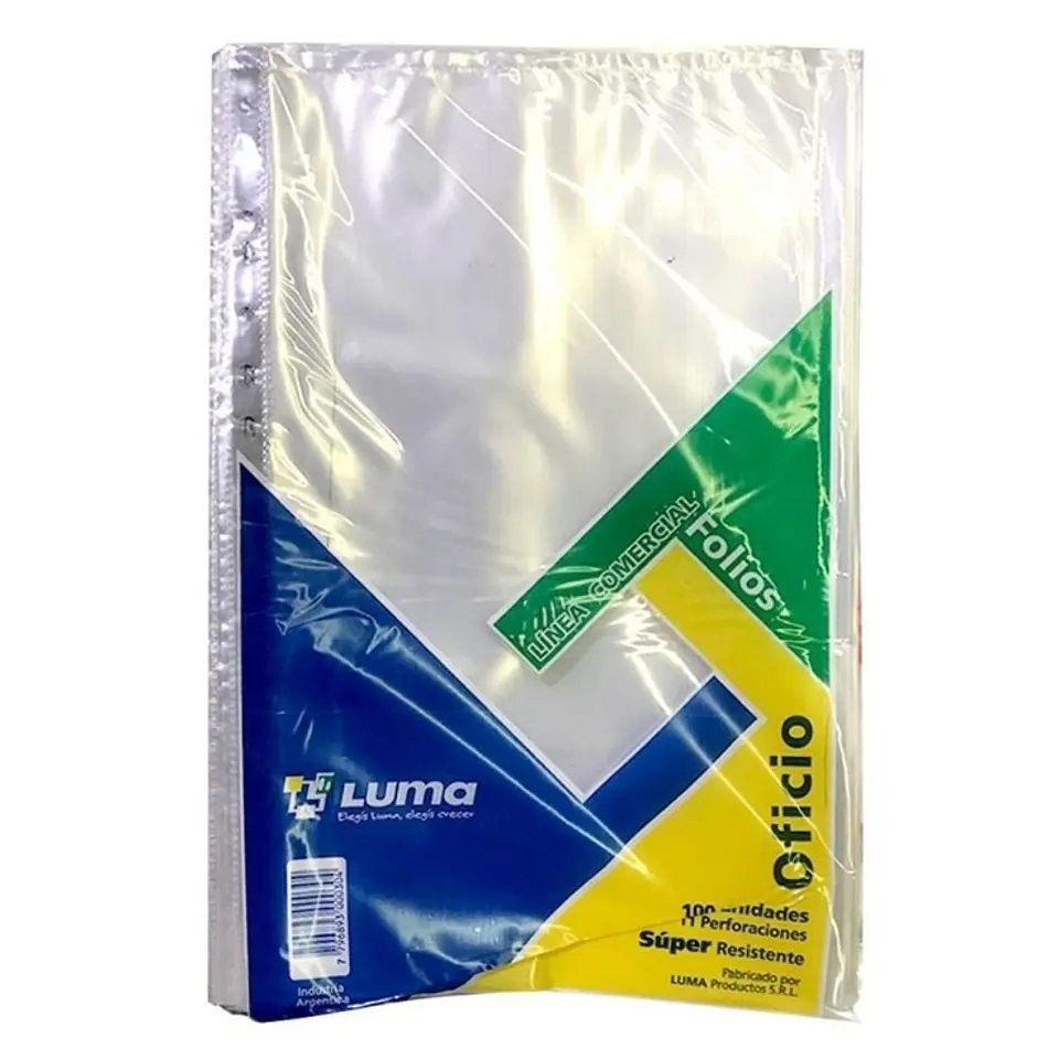 FOLIO OFICIO " SUPER " Reforzados BOLSA X 100 unidades