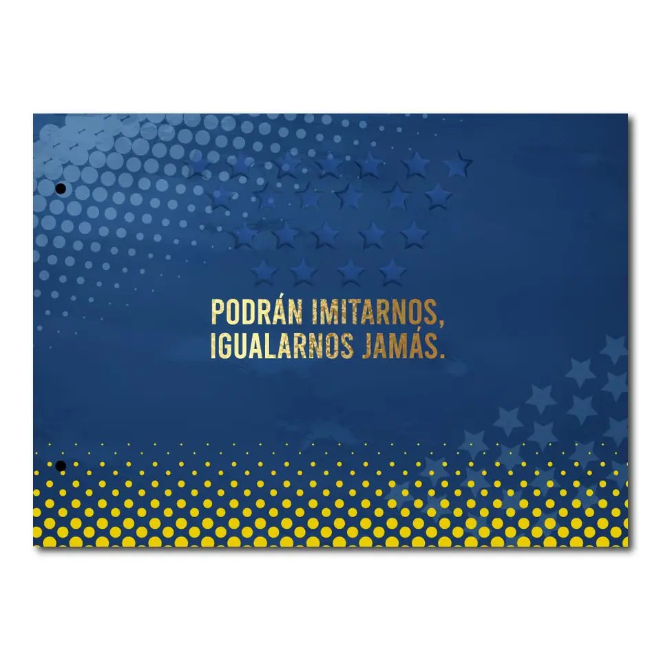 Tapa de Carpeta de dibujo N5 " PODRAN IMITARNOS " BOCA JUNIORS