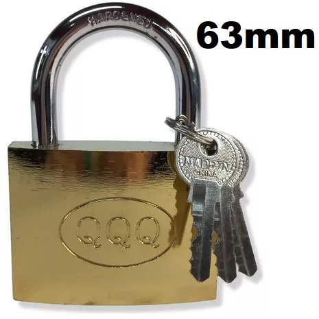 Candado "QQQ" 63 MM (3 llaves) Mediano