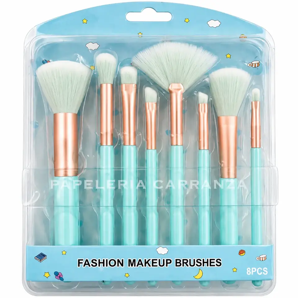 SET DE BROCHAS * Fashion Make up Brushes x8 unidades *  MAQUILLAJE