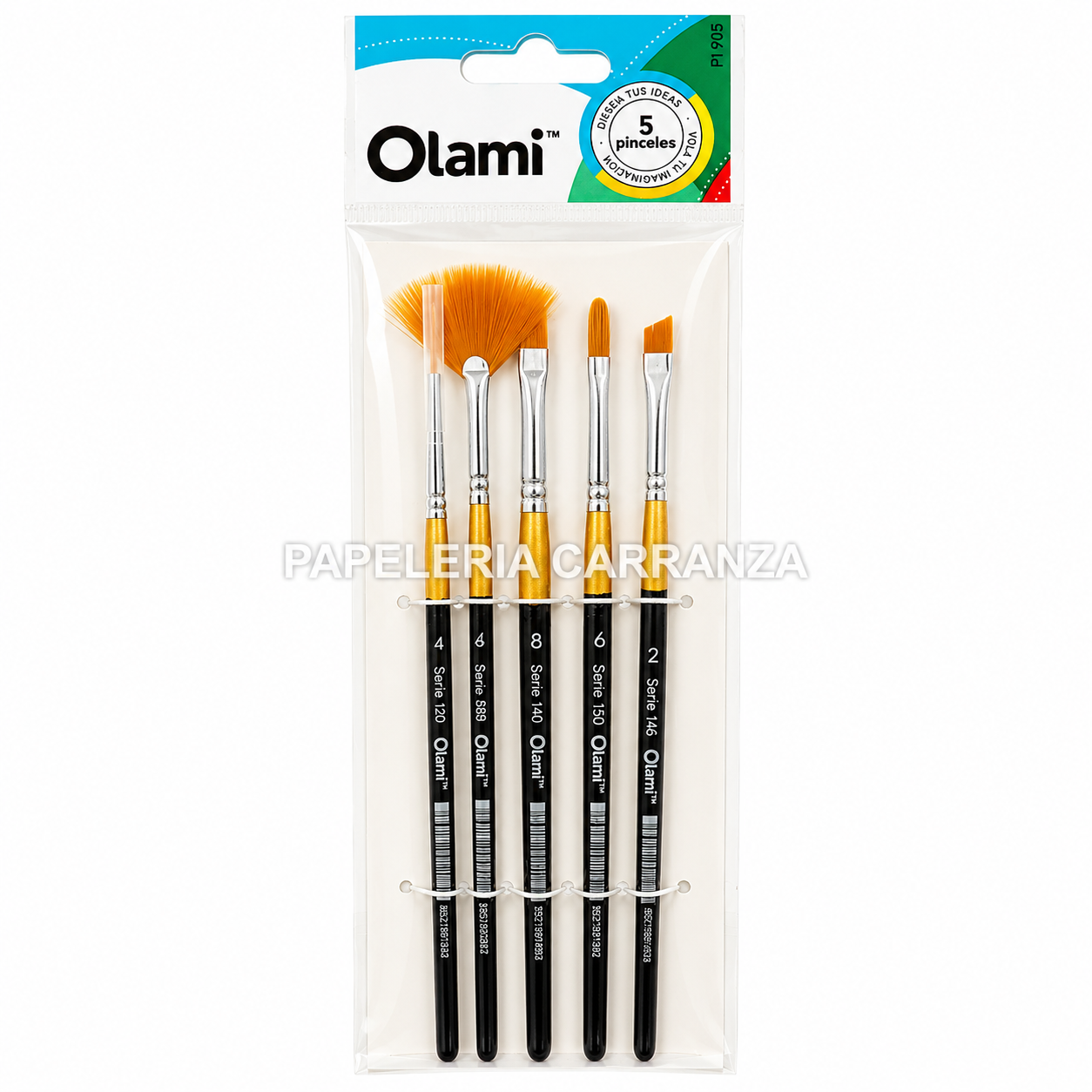 PINCELES ARTISTICA - PI905 - X 5 OLAMI