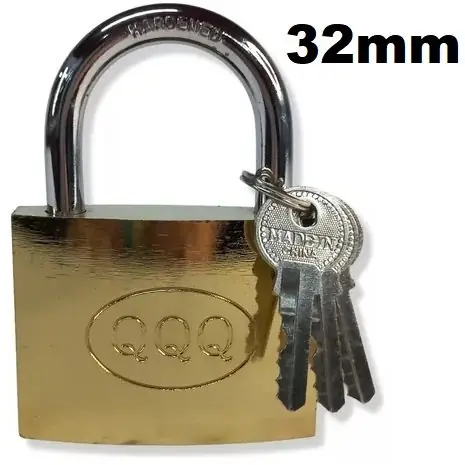 Candado "QQQ" 32 MM (3 llaves) Chico