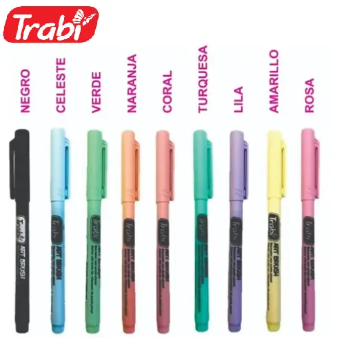 Marcadores Punta Pincel // Pastel // Trabi " Art Brush " (FINITOS)
