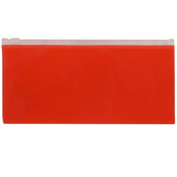 CARTUCHERA CIERRE ZIP "ROJA" CHICA (Económica)
