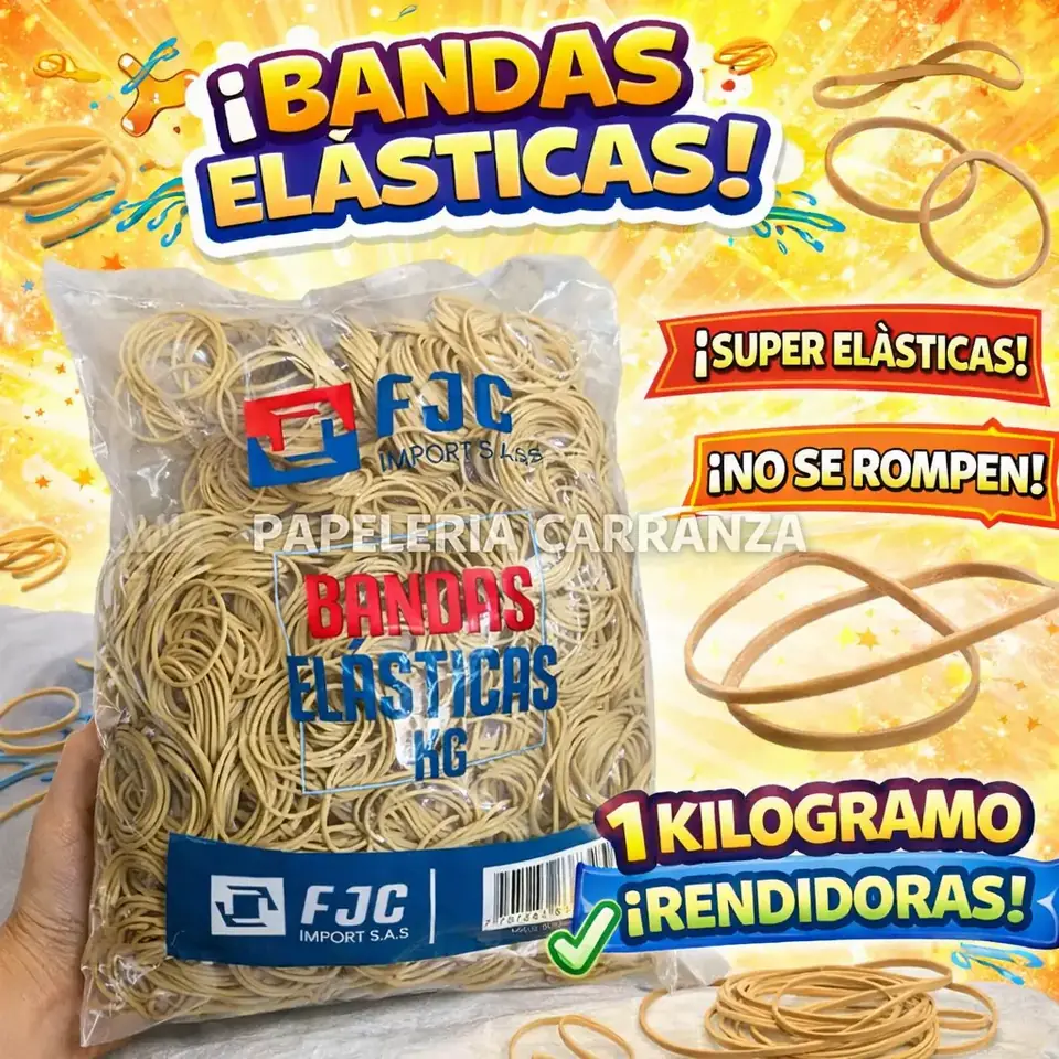 Bandas Elasticas * FJC Import * Bolsa x  KG (1 kilo) Super Elasticas