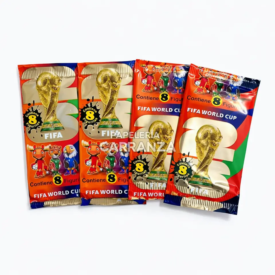 5 Paquetitos de Figuritas Mundial 2026 blister x 8 unidades (Para completar En Album) FIFA