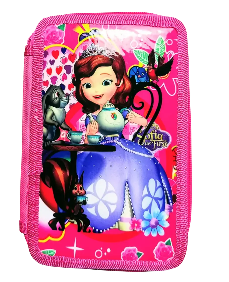 CARTUCHERAS "PRINCESA SOFIA" 2 PISOS + UTILES