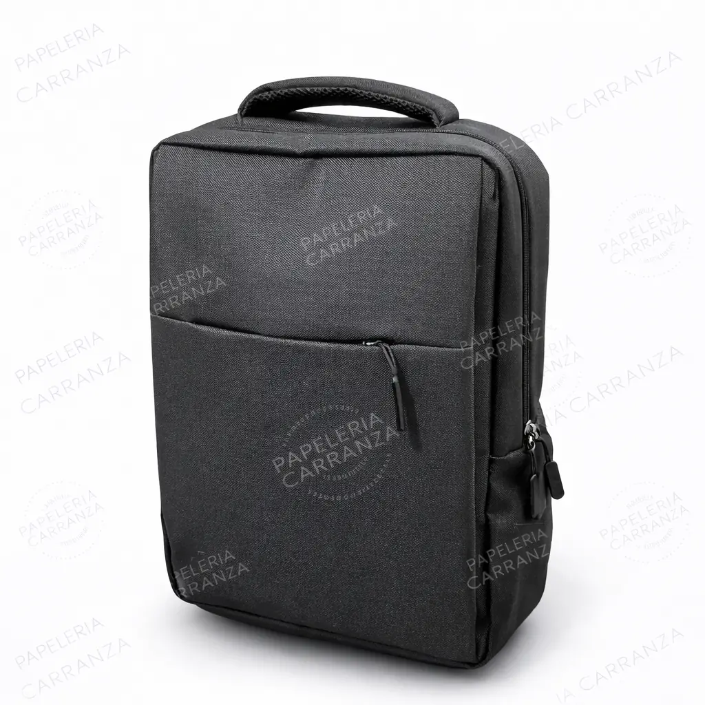 Mochila Porta Notebook " VIRAL NEGRA " 3 COMPARTIMIENTOS C/ Puerto USB - Reforzada (Excelente Calidad) Multi compartimiento