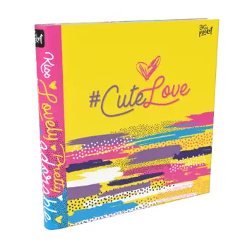 Carpetas 3 anillos PPR " #CUTE LOVE " HASHTAG