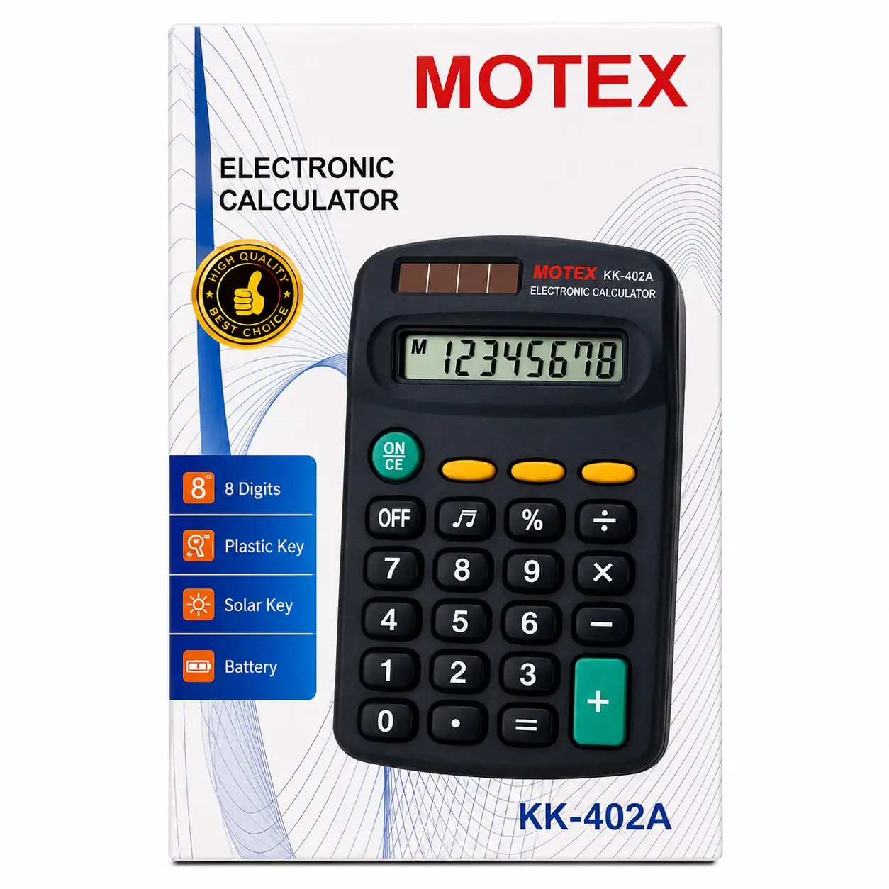 Calculadora MOTEX KK-402A - De Bolsillo