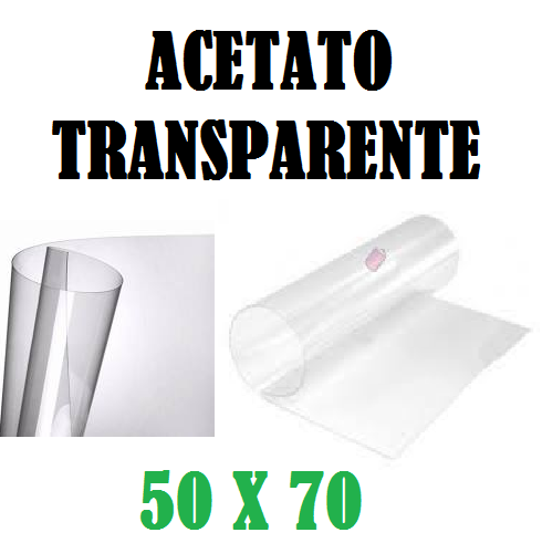 ACETATO EN PLANCHA TRANSPARENTE 50 x 70 CM (200 Micrones)