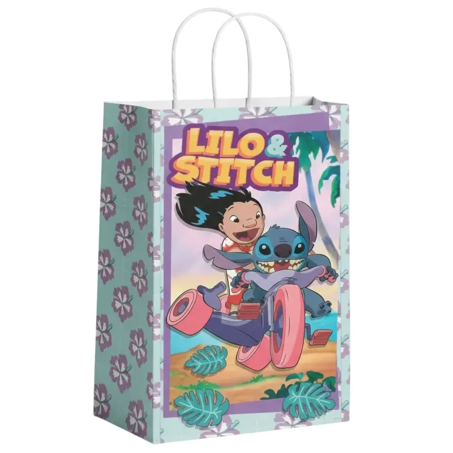 BOLSAS DE REGALO " LILO Y STITCH " Tamaño 18 x 20