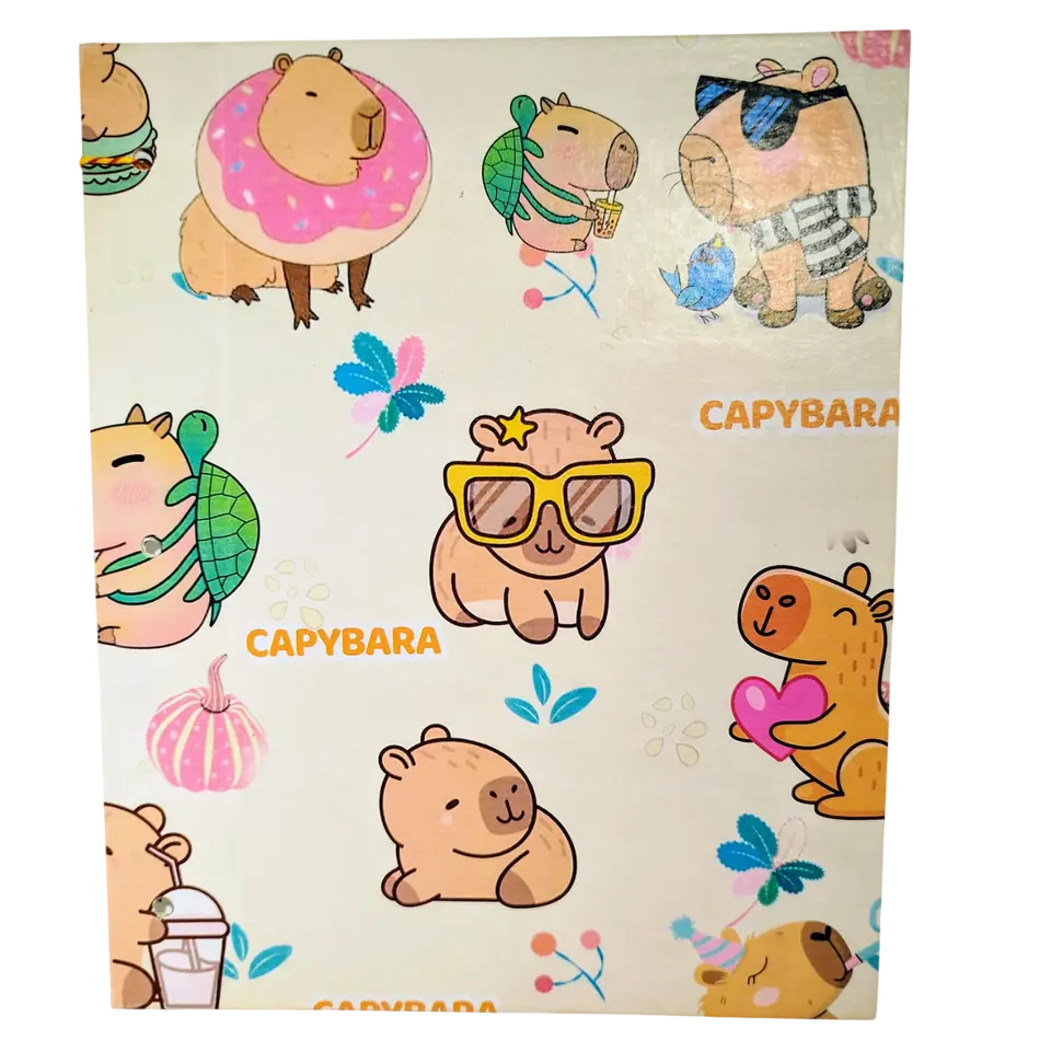 Tapa de Carpeta Escolar N3 " CAPYBARA "