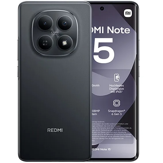 XIAOMI - REDMI NOTE 15 NEGRO - 256GB ALM 8Gb RAM - Liberado // GARANTIA 3 Meses //