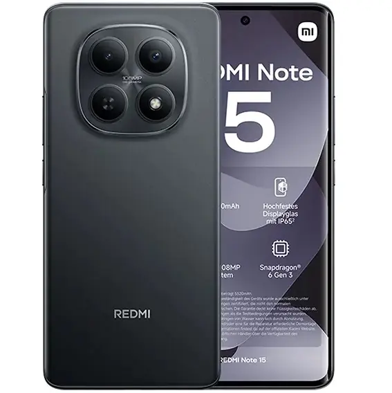 XIAOMI - REDMI NOTE 15 NEGRO - 256GB ALM 8Gb RAM - Liberado // GARANTIA 3 Meses //