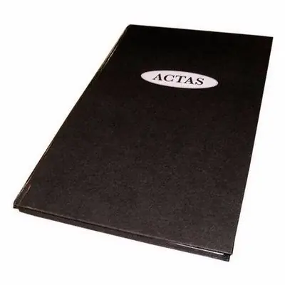 Libro de Actas Oficio 2 MANOS 100 HOJAS (200 FOLIOS)