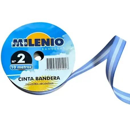 Cinta Patria Argentina * N° 2 * x Rollo 10 Metros
