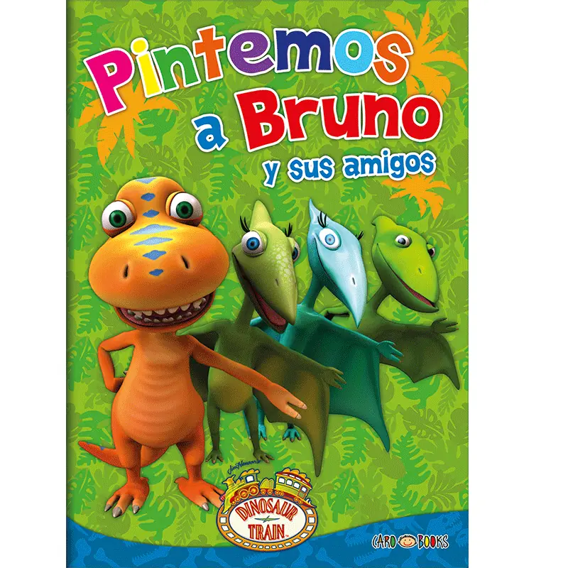 LIBRITOS PARA COLOREAR * PINTEMOS A BRUNO * 17X24 -COLECCION COLOREA DINOSAURIOS-
