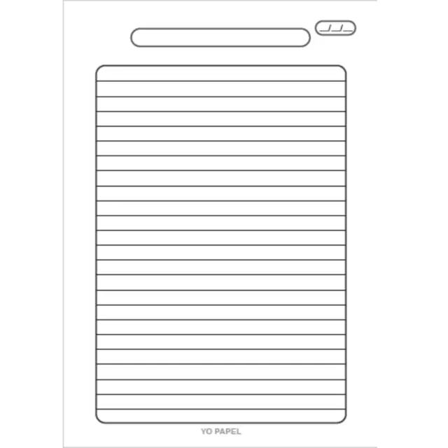 Repuesto de Hojas Para Cuaderno Inteligente x 30 Unidades Tamaño A5 120 Gr Rayado
