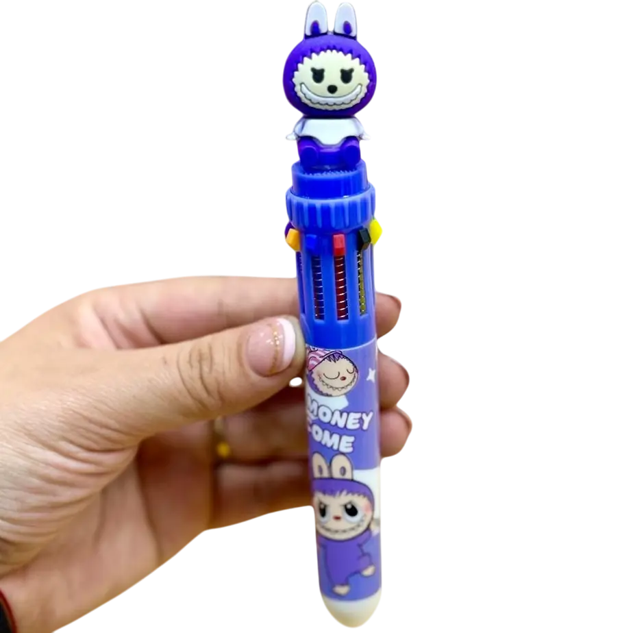 Lapiceras "Labubu" Retractil x 10 Colores