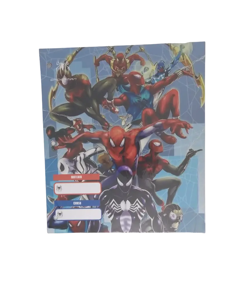 Separadores de Materias "Spider Man" Tamaño Escolar (Fantasia) Hombre Araña