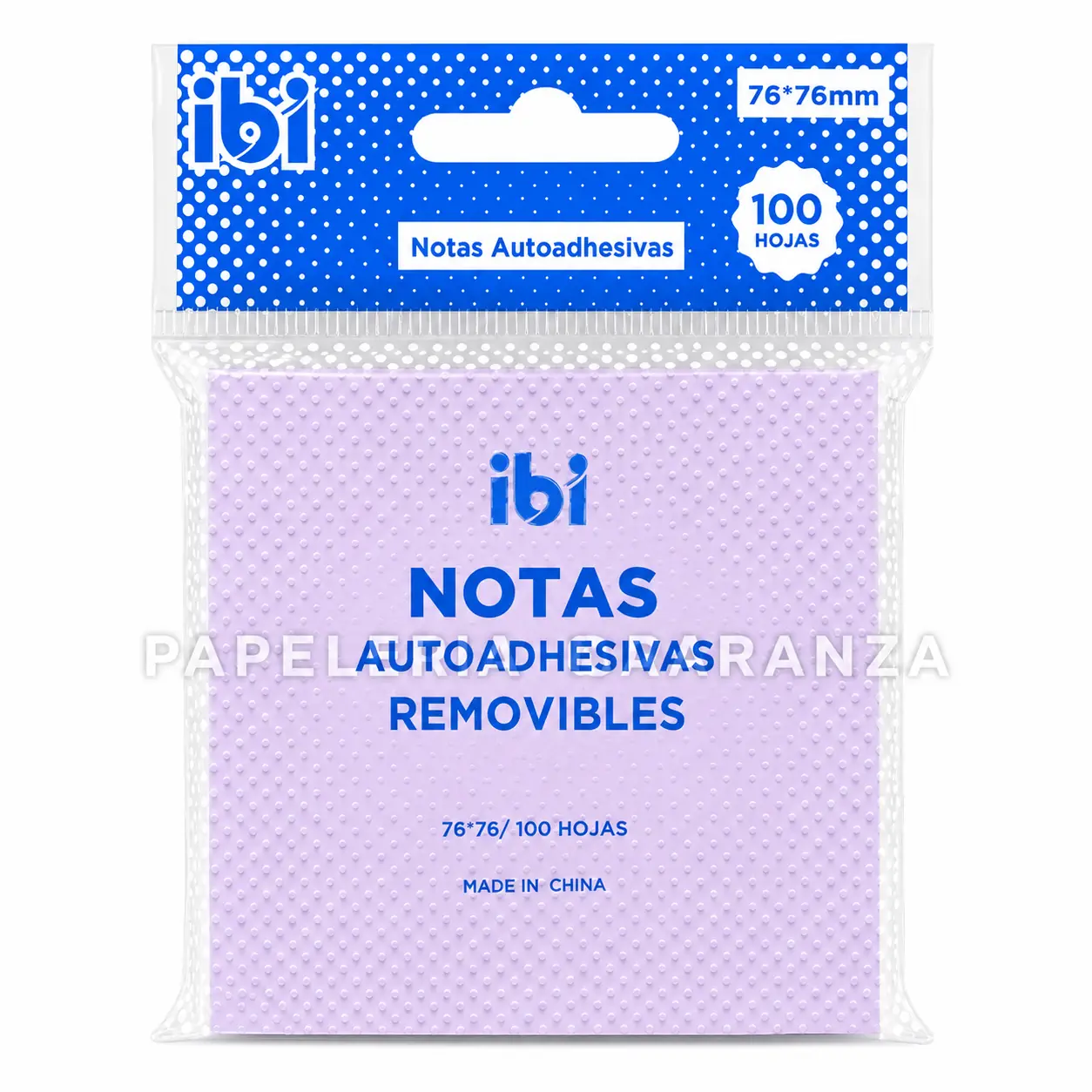 Notas Adhesivas IBI CRAFT " Lila Pastel " 75 x 75