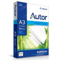 Resma de Papel " Autor " A3 80 Gr