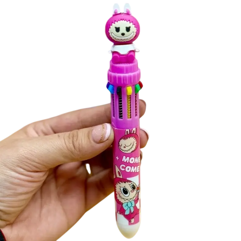 Lapiceras "Labubu" Retractil x 10 Colores