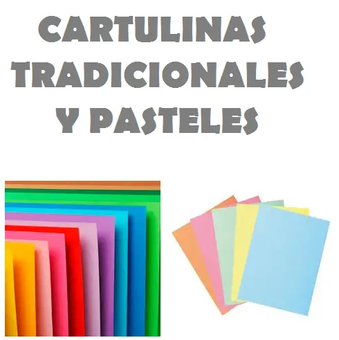 CARTULINA LISA x unidad (Suelta) Blanca o Color